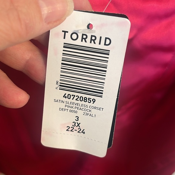 NWT Torrid Satin Sleeveless Corset Top - Picture 5 of 8